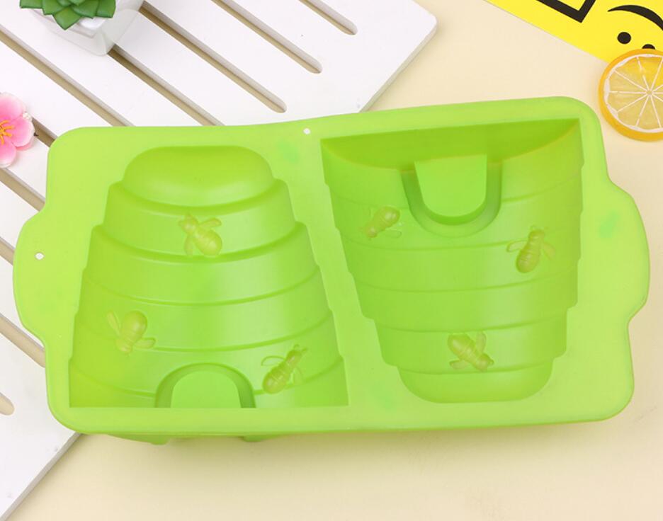 3D Honeycomb Bee Silicone Mold – DIY Soap, Candle & Resin Craft Mold