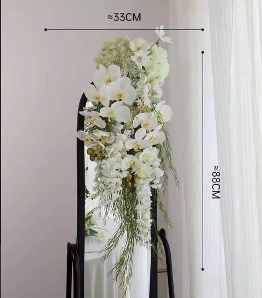 Luxury Waterfall Artificial Bouquet Flower Decor – Wedding & Home Backdrop