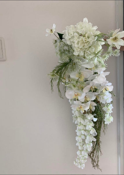 Luxury Waterfall Artificial Bouquet Flower Decor – Wedding & Home Backdrop