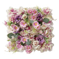 Spring Artificial rose wall flower row background plant wedding arch photography