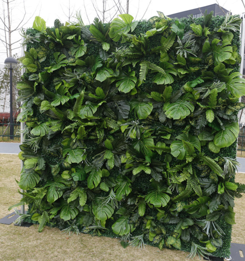 Artificial Jungle Leaf Backdrop – Tropical Greenery Wall for Wedding, Party & Baby Shower Decor