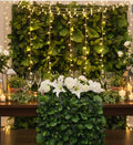 Artificial Jungle Leaf Backdrop – Tropical Greenery Wall for Wedding, Party & Baby Shower Decor