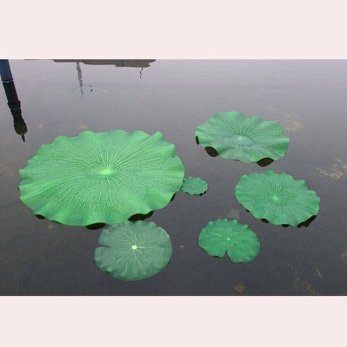 8 pcs Leaves Artificial PE Foam Lotus Leaf Water Lily Floating Leaf Floating Pool Plants Decoration No Stems