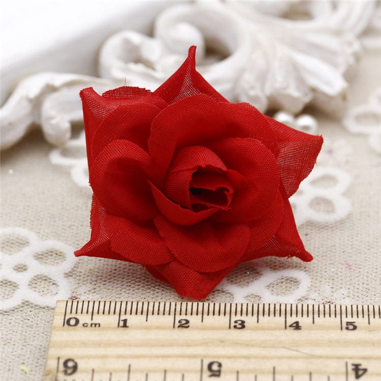 100 Heads Artifical Simulation Silk little Rose Wedding Flower DIY garland  Accessories Decor Flower Head Diam.4cm