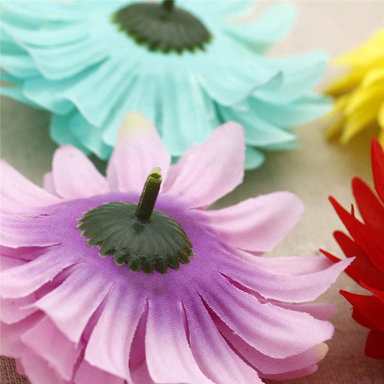 50 Heads Artifical Simulation Silk Gerbera Daisy Flowers  DIY Wedding Holiday Decoration Hat shoes accessories