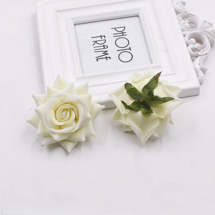 Wedding Velvet Rose 40 Heads Diam.7cm Artificial Simulation Rose DIY Wedding Event Backdrop Floral DIY  Hat Shoes Acessories Flower