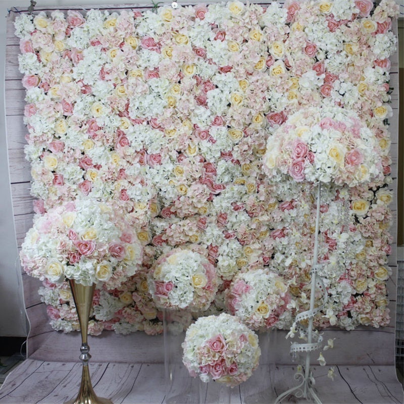 Wedding Flower Wall Artifical Simulation Floral Background For Romantic Photography Bridal Shower Baby Shower Panels