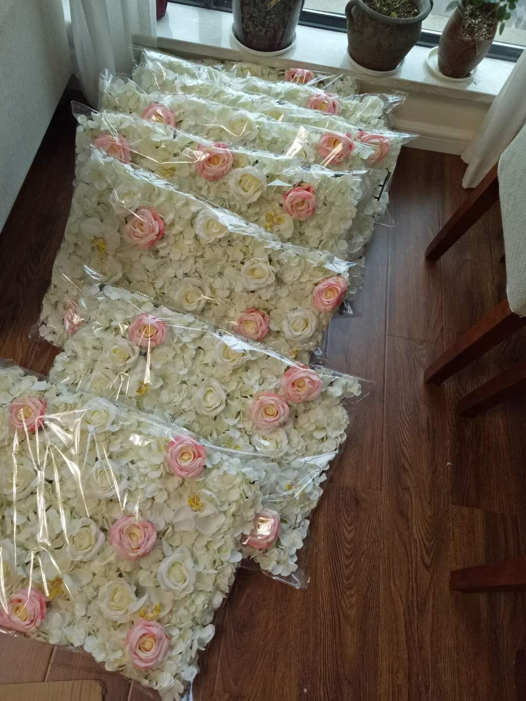 Artifical Flower Wall Simulation Floral Background For Romantic Photography Wedding Arrangement Special Event Panels 40*60cm
