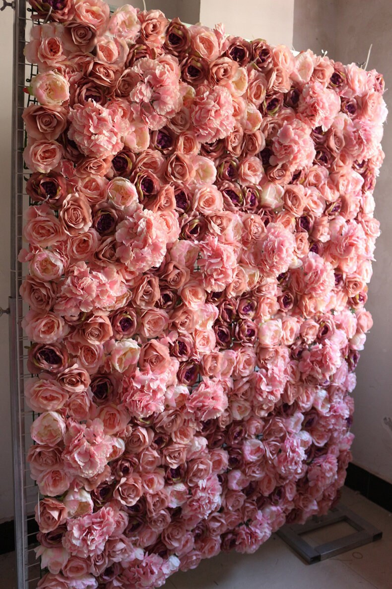 Artifical Flower Walls Simulation Floral Wedding Backdrops  For Romantic Photography Bridal Shower Special Event Panels