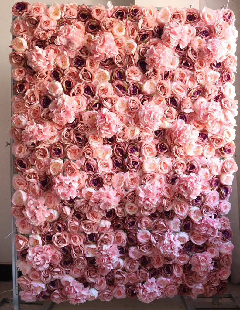Artifical Flower Walls Simulation Floral Wedding Backdrops  For Romantic Photography Bridal Shower Special Event Panels