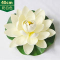 Big Size Diam.40cm/15.75" Artificial PE Foam Lotus Flowers Simulation Water Lily Floating Pool Plants Wedding Garden Decoration