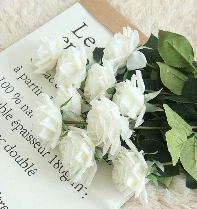10pcs rose Blush Pink Austen Real Touch Moisturizing Rose Diameter 9cm Wedding Flowers For Table Centerpieces Ceremony Reception