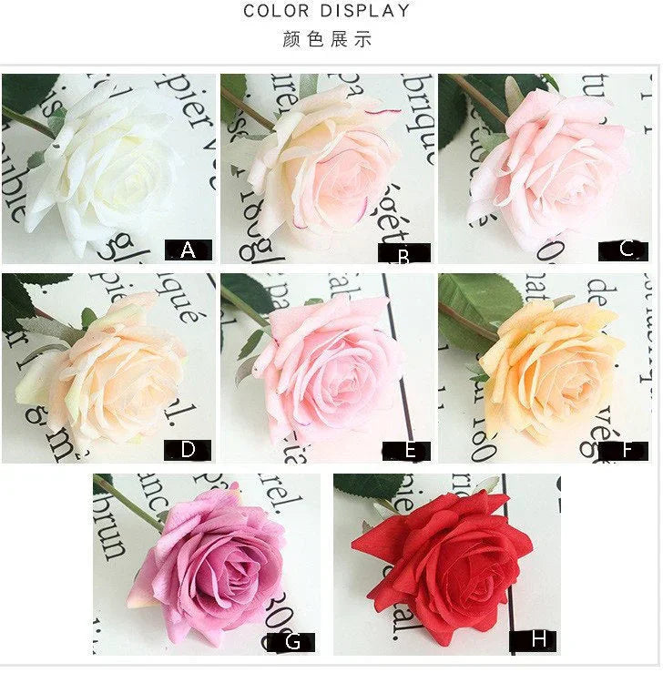 10pcs rose Blush Pink Austen Real Touch Moisturizing Rose Diameter 9cm Wedding Flowers For Table Centerpieces Ceremony Reception