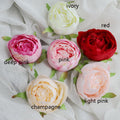 Wholesale Wedding Flower 60 Heads Artificial Simulation Peony Camellia Bud  Wedding Decoration Flower Head DIY Background