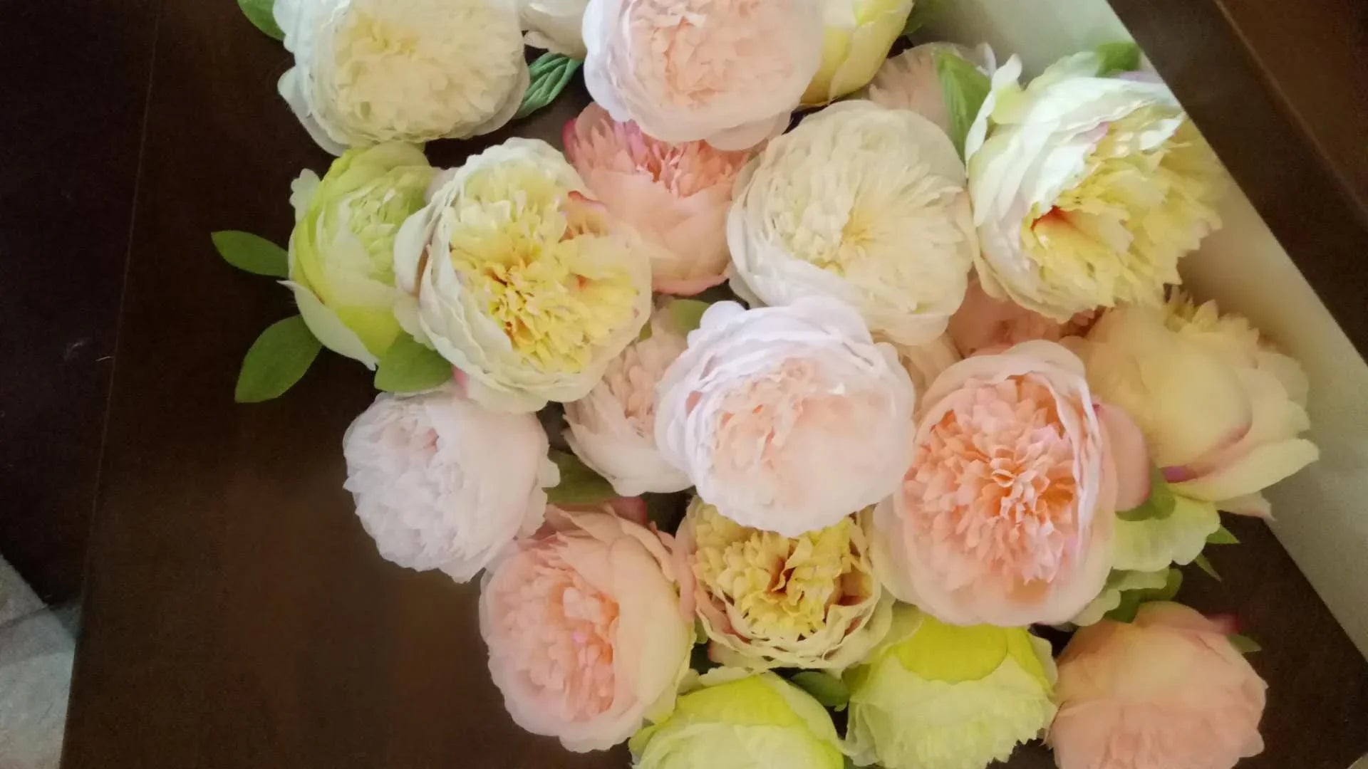 Artificial fabric Peony Flowers 50 Heads Wholesale Flowers  Wedding Centerpieces Backdrops Decoration