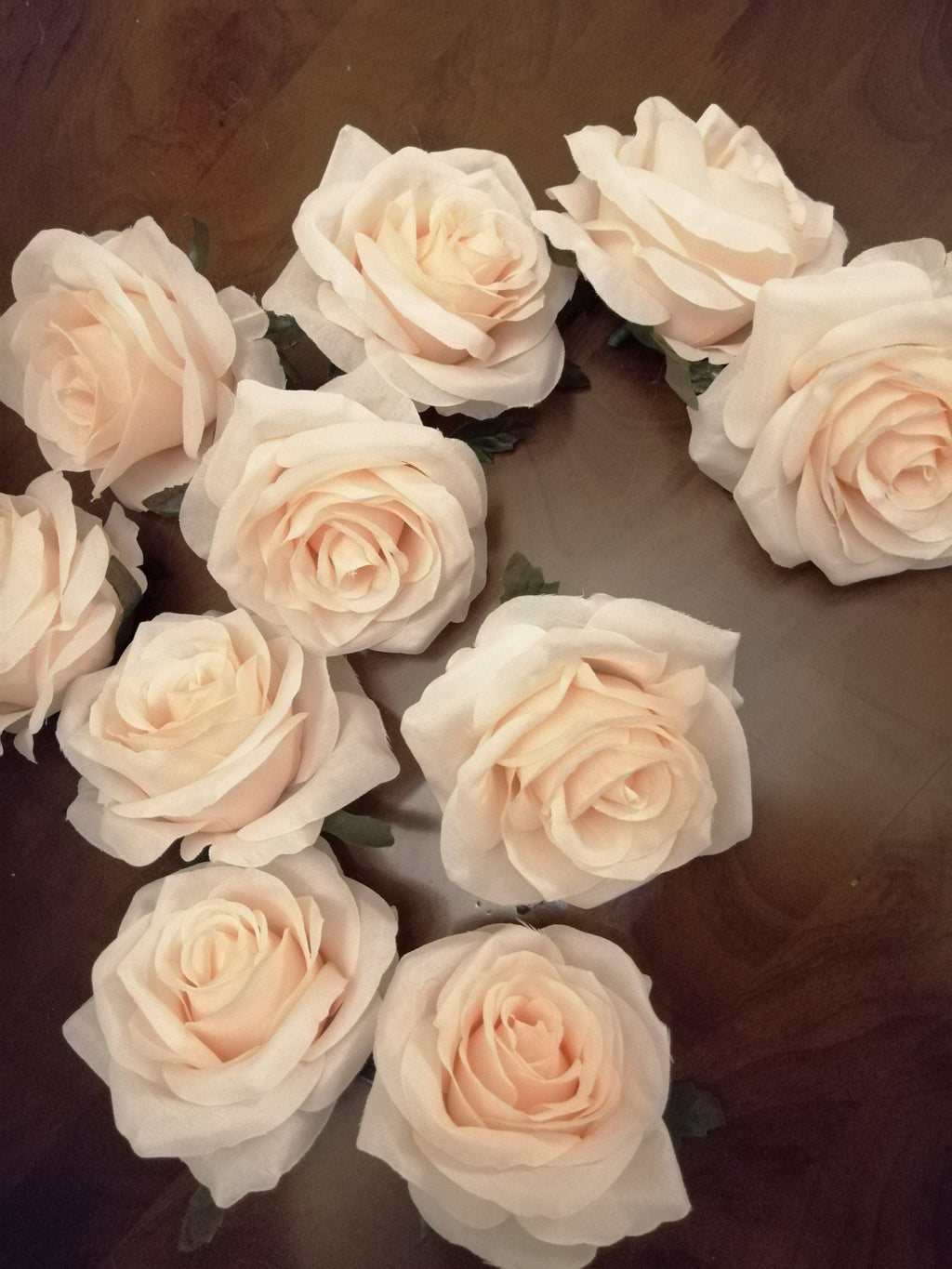 High Quality 30 Heads Wedding Flowers Diam.10cm Simulation Silk Rose Flower Head DIY  Wedding Decoration Flowers