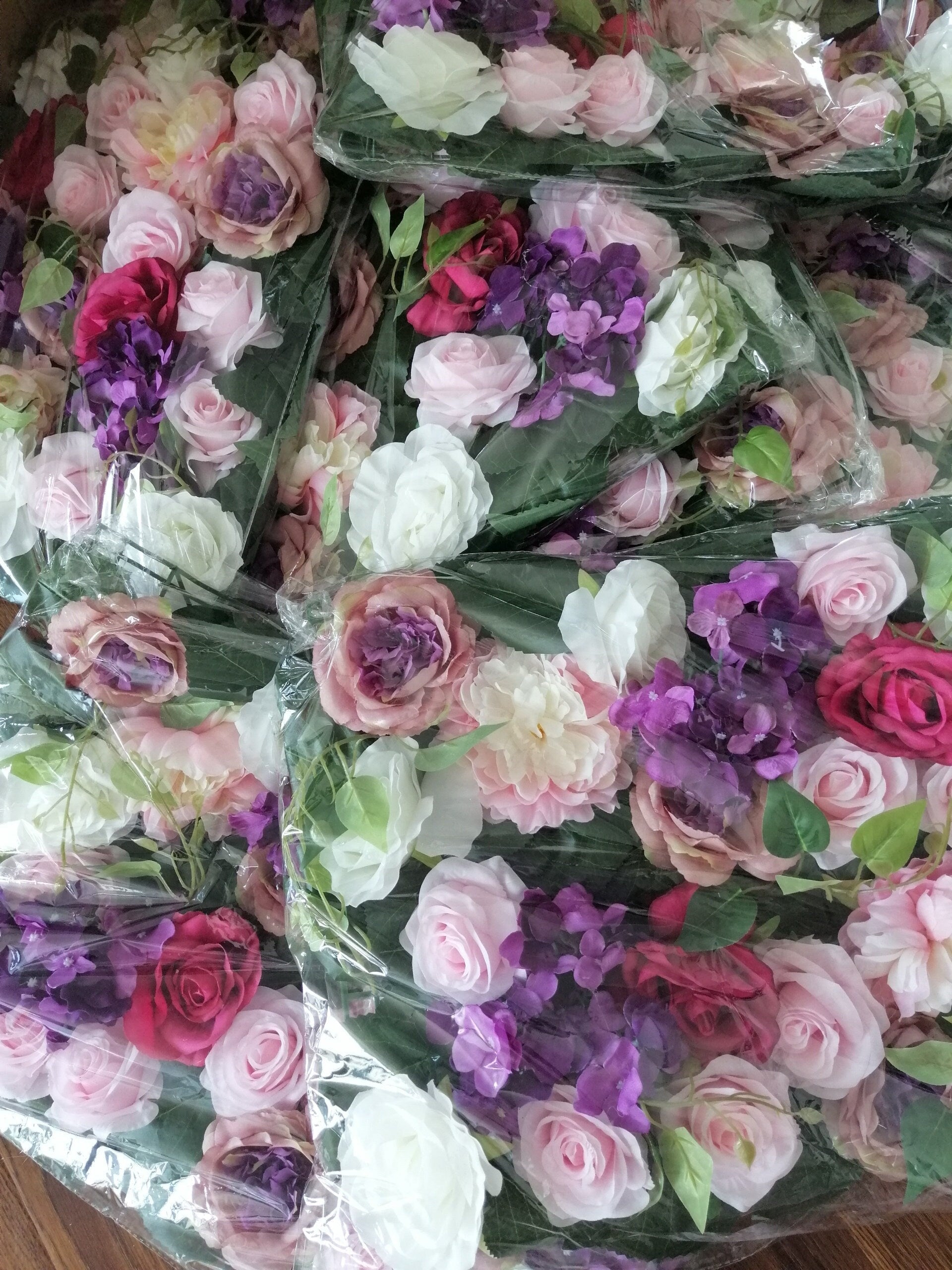 Wedding Flower Walls Artifical Simulation Flower Background For Romantic Photography Bridal Shower Special Event Arrangement Panels 40*60cm