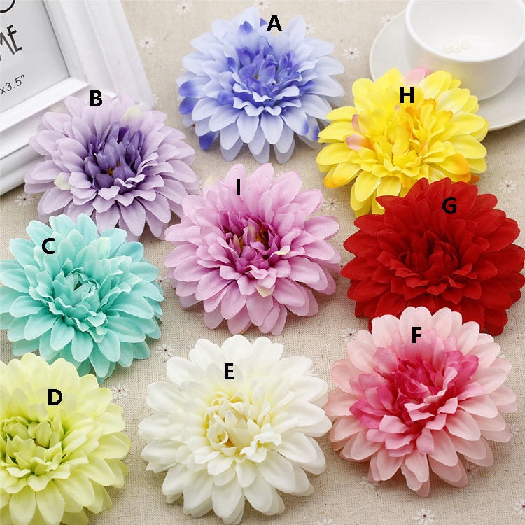 50 Heads Artifical Simulation Silk Gerbera Daisy Flowers  DIY Wedding Holiday Decoration Hat shoes accessories