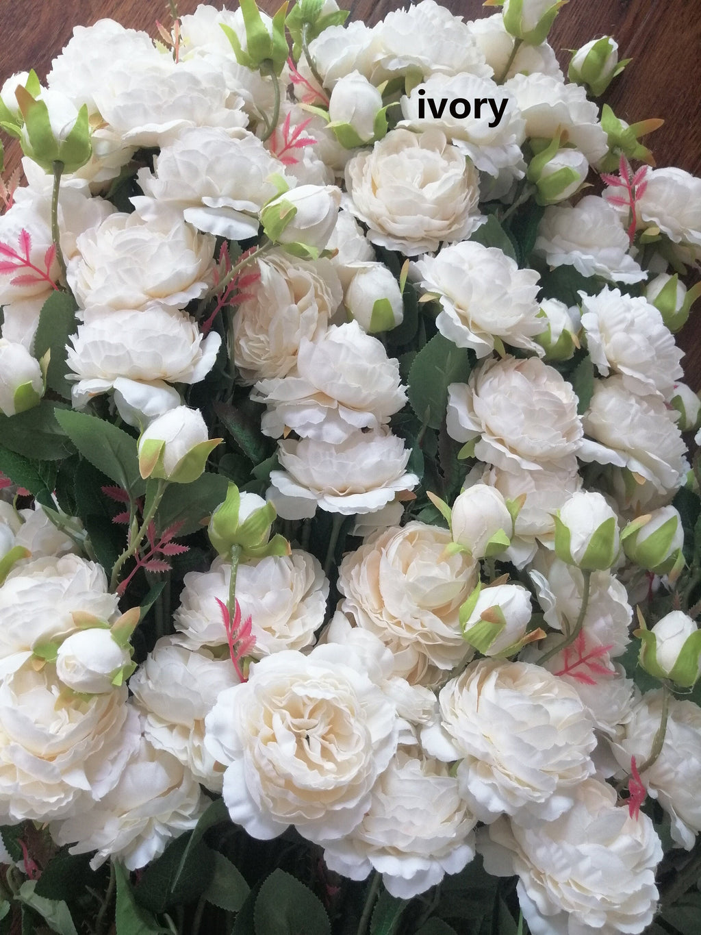 Blush Pink 10 Stems/Lenght 25.59" Wedding Peony Artificial Simulation Silk Rose Peony For Party Center Table Wedding Decoration
