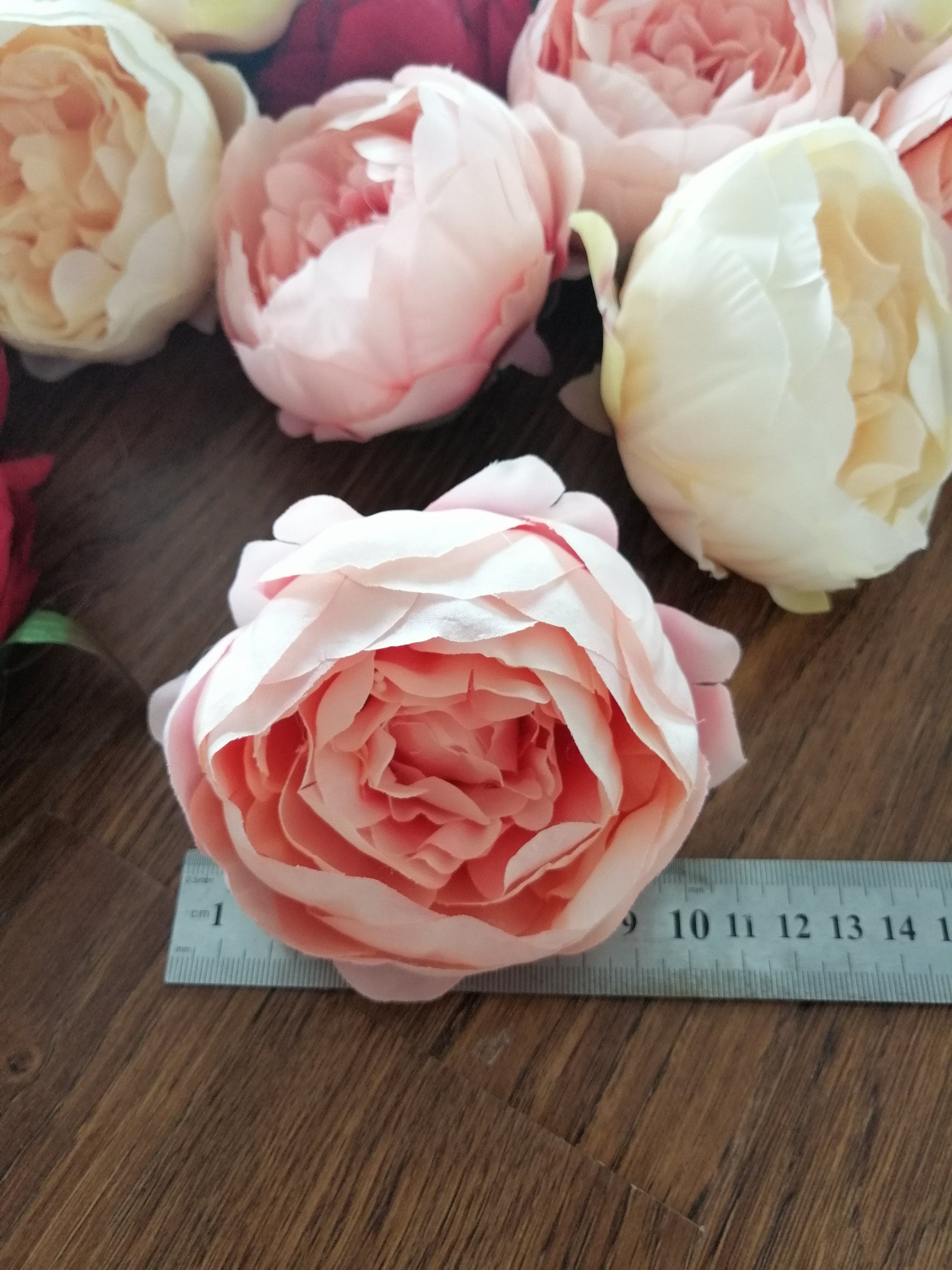 Wholesale Wedding Flowers 30Heads Diam.10cm Artificial Simulation Silk Camellia Bud DIY Wedding  Brigal Shower Baby Shower Decoration Flower