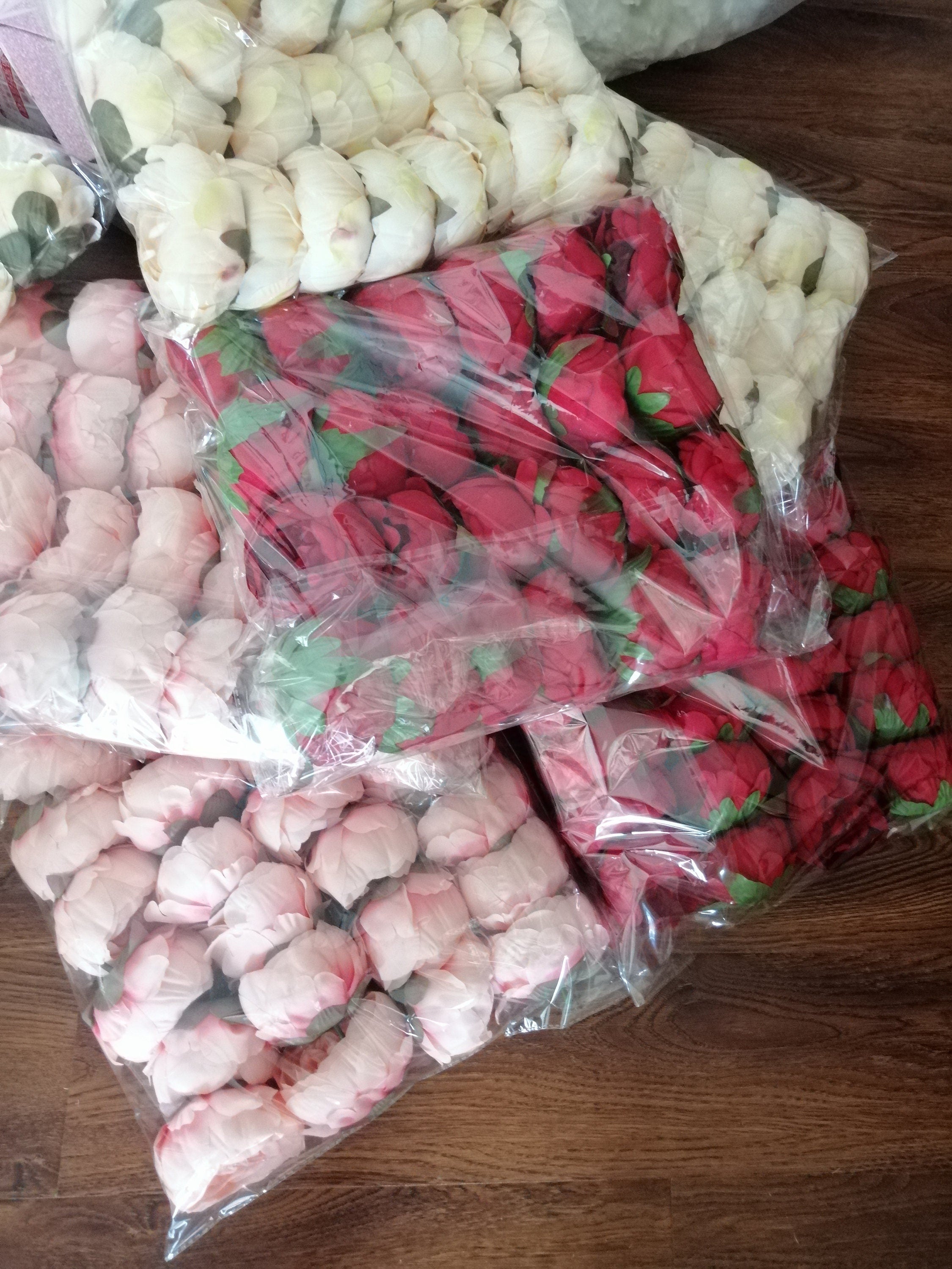 Wholesale Wedding Flowers 30Heads Diam.10cm Artificial Simulation Silk Camellia Bud DIY Wedding  Brigal Shower Baby Shower Decoration Flower