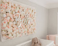 Baby Pink 3D Wedding Flower Walls Backdrops Artifical Silk Rose Peony Background For Romantic Photography Bridal Shower Baby Shower 40*60cm
