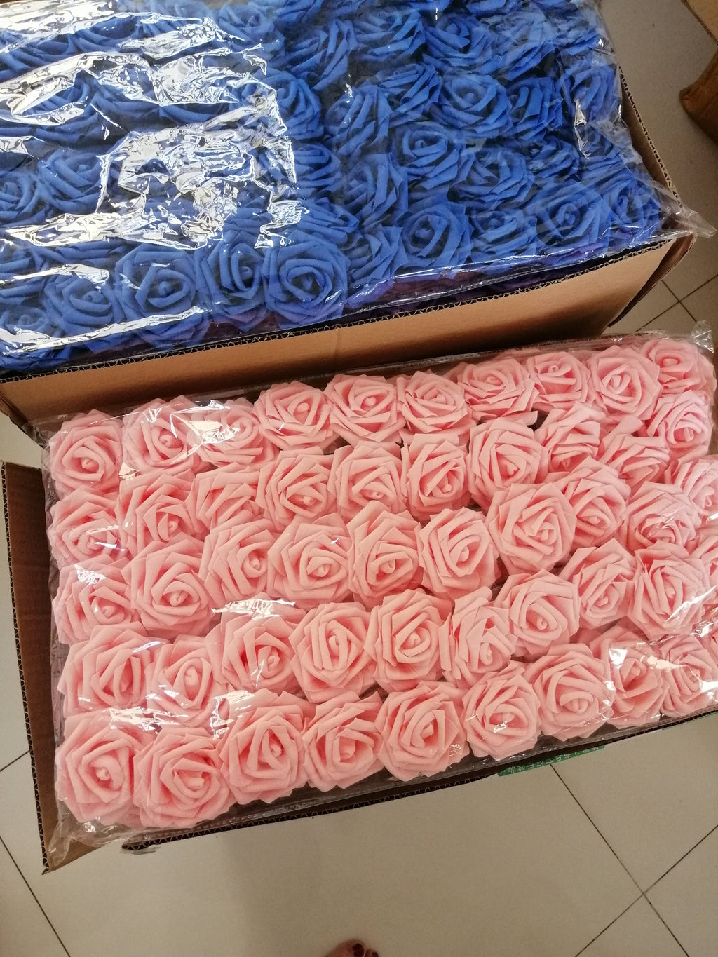 100 Stems Wedding PE Rose PE Foam Rose EVA Camellia Wedding Event Backdrop Decorations Floral Arrange Table Center Fale Flower