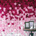 Gradual Colour Rose Wall  Fake Peony Rose Wall For Wedding Romantic Photography Backdrop Special Event Decor Floral Panels