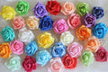 100 PCS PE Foam Flowers Diam.6-7cm DIY Pomander Kissing Ball  Foam Rose Heads Wedding Home Decorative Flowers Supplies
