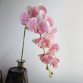 5 Stems Feel Hand Touch Simulation 3D Orchids Flowers Length 107cm/42.12" Wedding Dinner Venue Decoration Butterfly Phalaenopsis Flowers