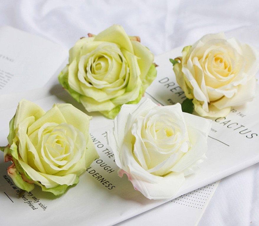 30 Heads Wedding Flower Artifical Simulation Floral Rose Camellia Diam.8cm  For Wedding Arrangement Supplies Party Home DIY Decoration