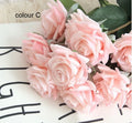 10pcs rose Blush Pink Austen Real Touch Moisturizing Rose Diameter 9cm Wedding Flowers For Table Centerpieces Ceremony Reception