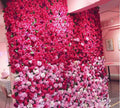 Hot Pink Floral Wall For Wedding Arrangement Backdrop Bridal Shower Event Salon Party Decor Fake Floral Panels 15.75"x23.62"