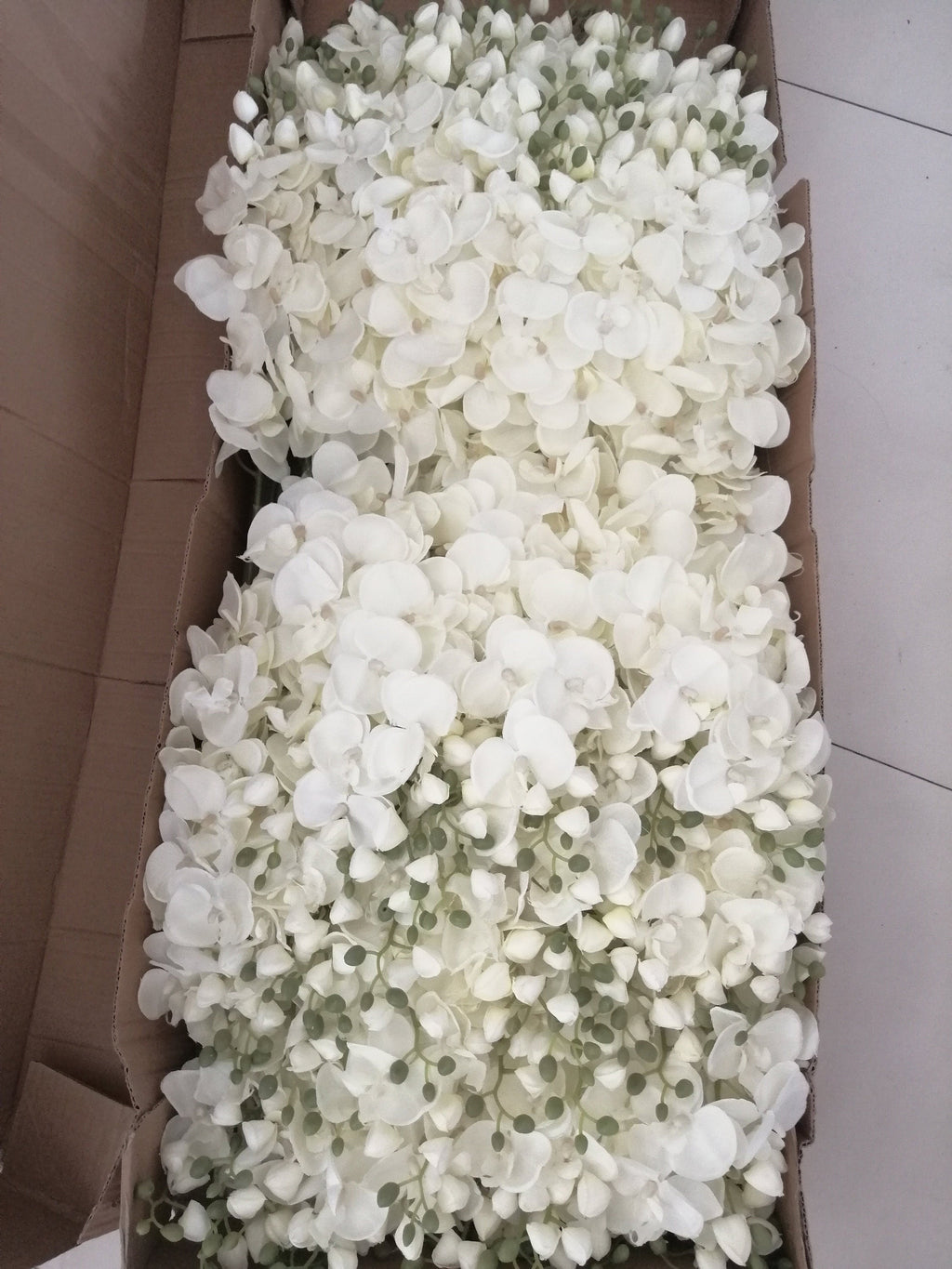 10pcs Ivory Wedding Decoration Artificial Simulation Silk Orchids Butterfly Phalaenopsis For Party Center Table Flower
