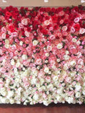 Gradual Color Floral Wall Wedding Arrangement Fake Flower Wall Backdrop Bridal Shower Event Salon Party  Photography Panel 15.75"x23.62"