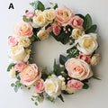 Spring Rose Penoy Wreath  For Front Door Farmhouse Decor, Wedding wreath Year Round Wreath,Indoor Outdoor Decor Wreath