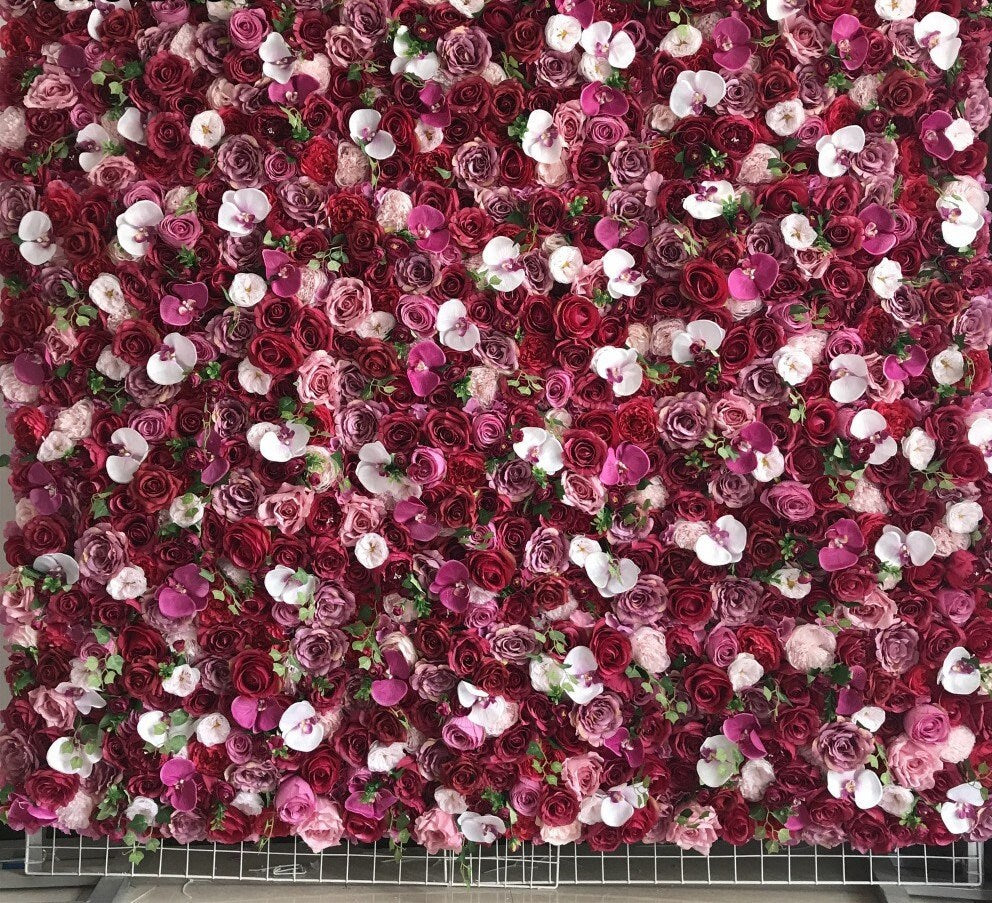 Butterfly Flower Wall  For Wedding Romantic Photography Background Bridal Shower Special Event Salon Decor Floral Panels 40x60cm