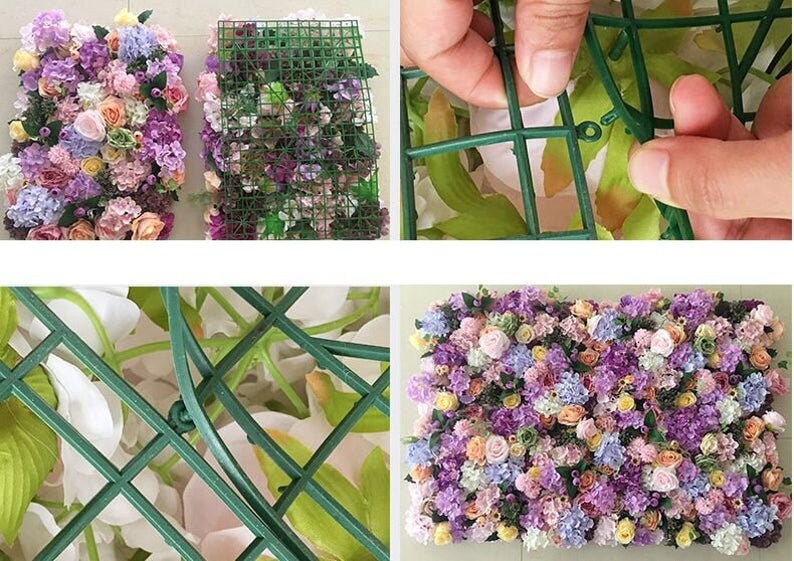 Hydrangea Flowers Wall Wedding Background Romantic Photography Backdrops  Bridal Shower Baby Shower Decor Floral panels