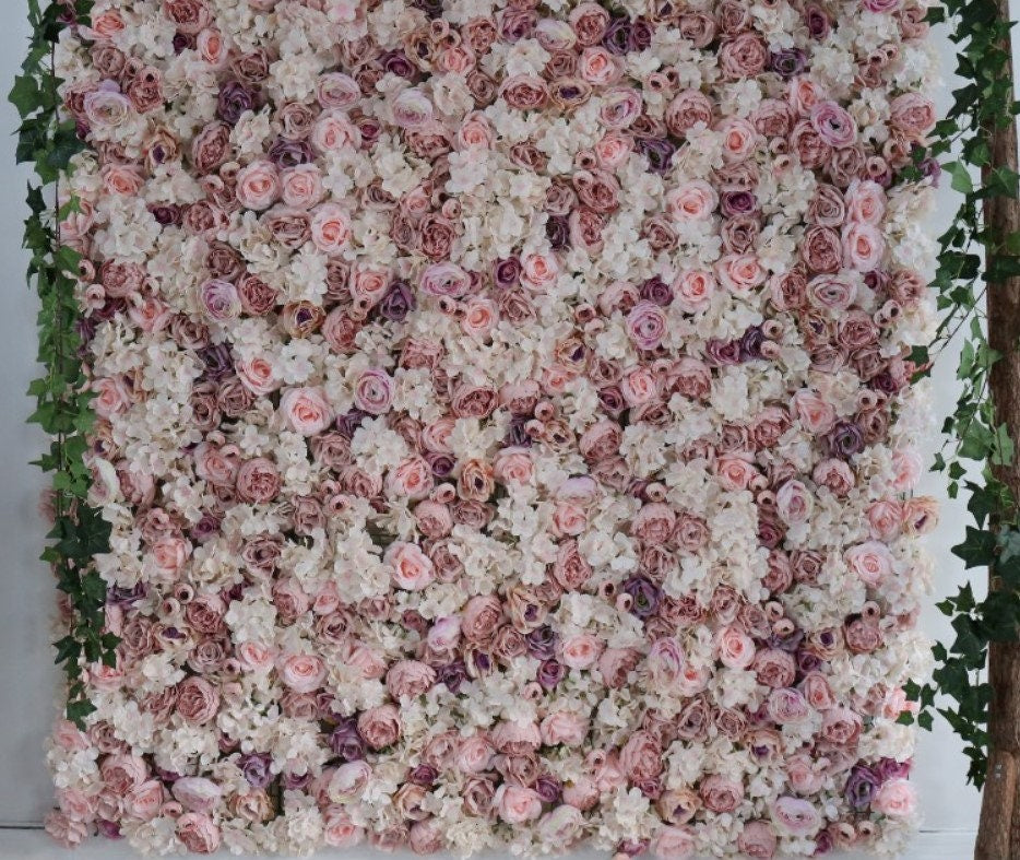 Flower Wall For Boutique Shop Decor Wedding Backdrop Arrangement Special Event Bridal Shower Photography Floral Wall Panel 15.75 x23.62inch