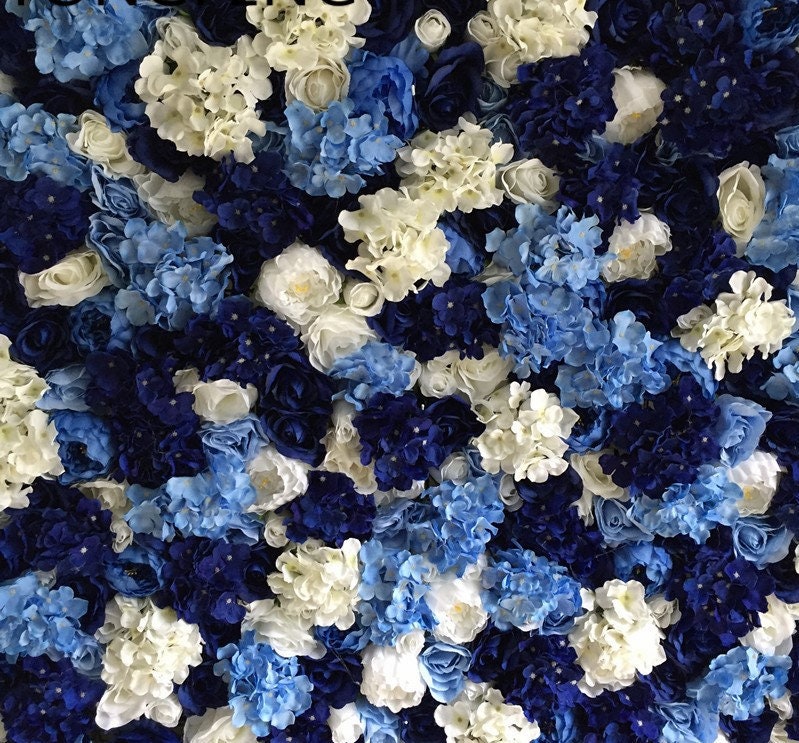 Royal Blue Flower Wall Floral Wall for Wedding Photography Backdrop  Special Event Party Decor Panels