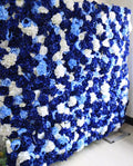 Royal Blue Flower Wall for Wedding Photography Backdrop Artificial Simulation Rose Hydrangea for Special Event Party Decor Panels