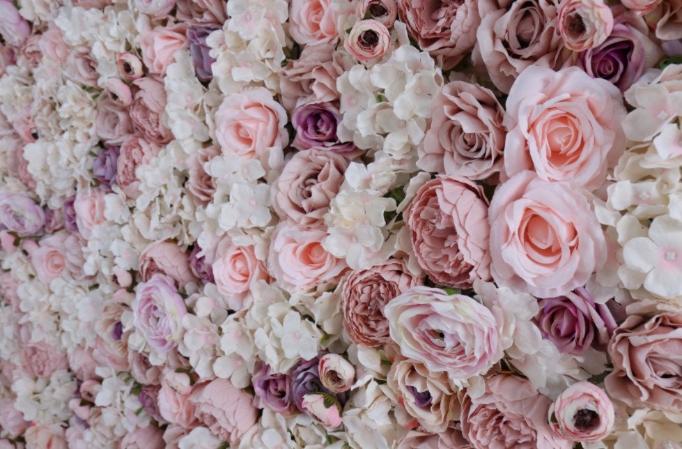 Flower Wall For Boutique Shop Decor Wedding Backdrop Arrangement Special Event Bridal Shower Photography Floral Wall Panel 15.75 x23.62inch