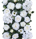White Flower Wall Green Plants Wall For For Romantic Wedding Photography Special Event Decor Fake Flower Plants Panels 40*60cm