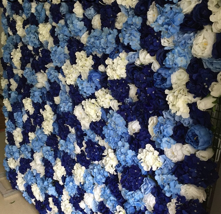 Royal Blue Flower Wall Floral Wall for Wedding Photography Backdrop  Special Event Party Decor Panels