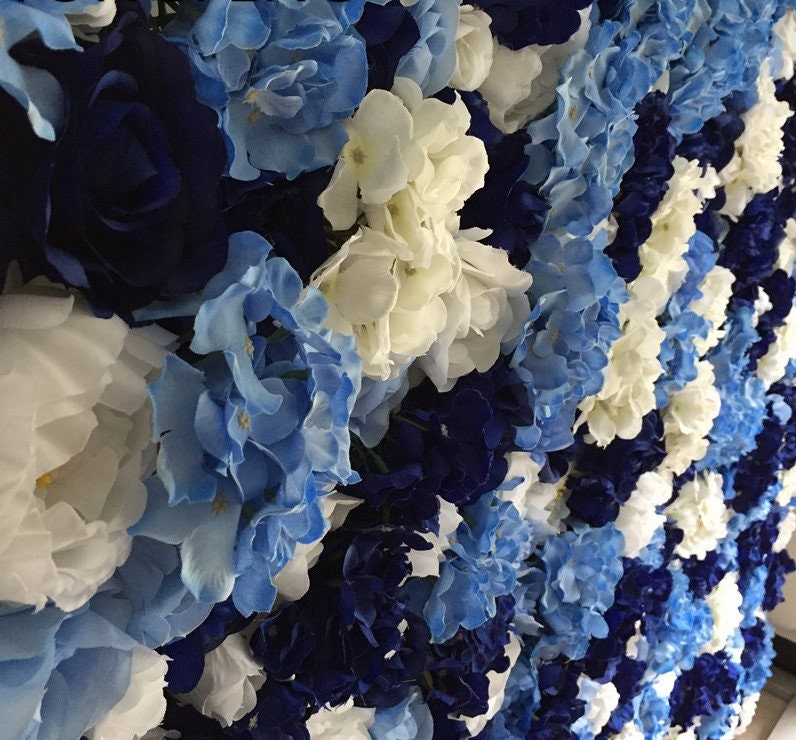 Royal Blue Flower Wall Floral Wall for Wedding Photography Backdrop  Special Event Party Decor Panels