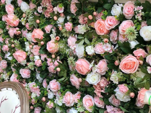 3D Flower Wall Green Plants Wall For Wedding Photography Backdrop Special Event Salon Boutique Shop DecorArrangement Floral Panels 40x60cm