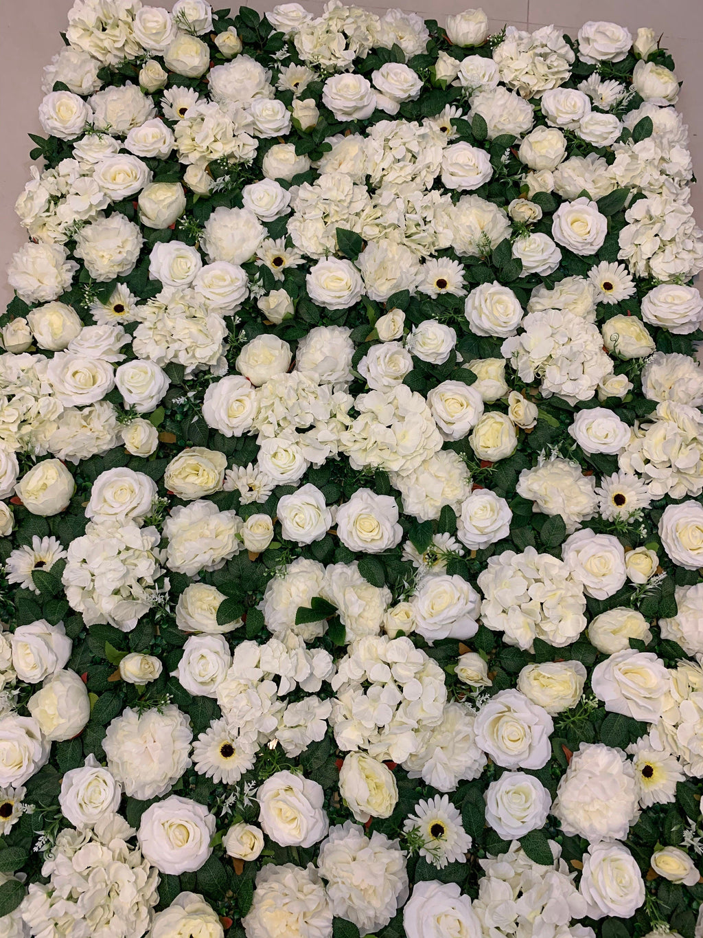 White Flower Wall Green Plants Wall For For Romantic Wedding Photography Special Event Decor Fake Flower Plants Panels 40*60cm