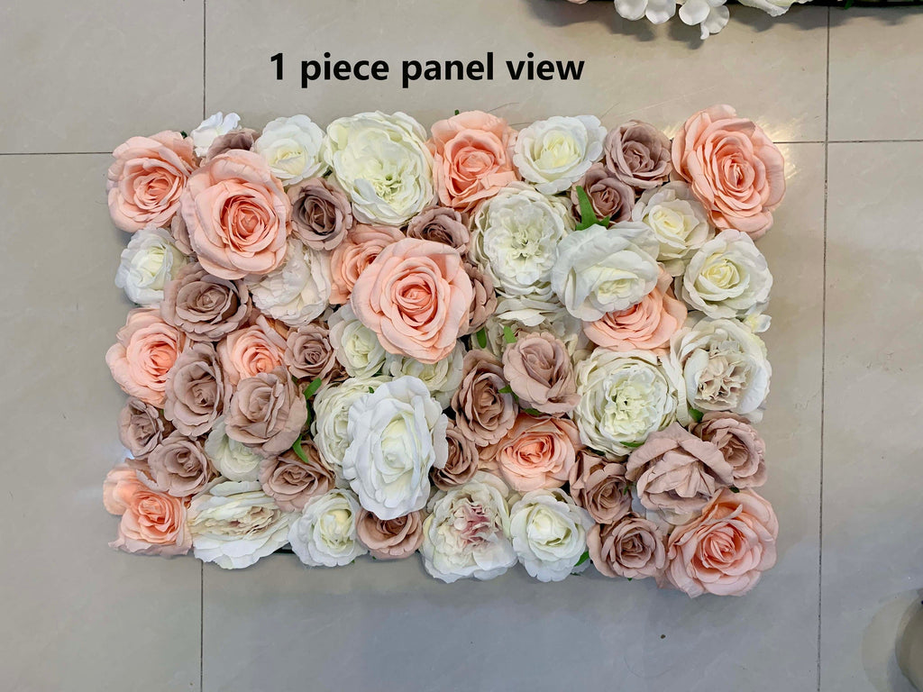 Wedding Flower Wall For Romantic Photography Backdrop Bridal Shower Baby Shower Special Event Salon Arrangement Decor Panels 15.75X23.62inch