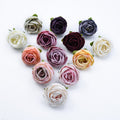 50 Heads Wedding Flowers Artificial Simulation Silk Peony Bud Rose Buds DIY Garland  Accessories Wedding Home DIY Decor Florals Diam.4cm