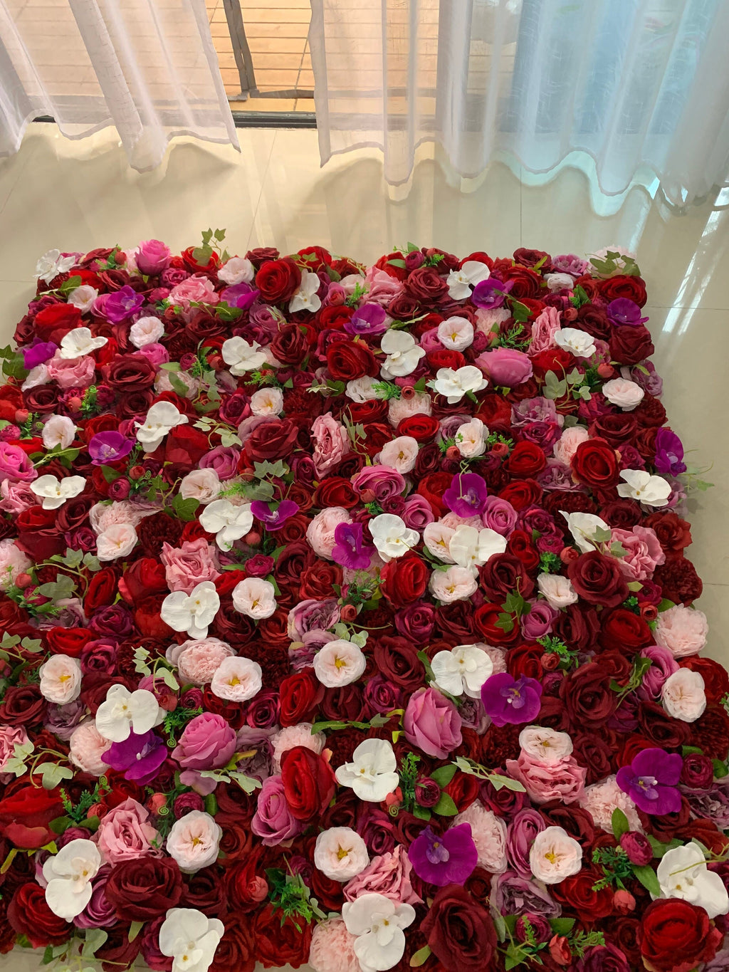 Butterfly Flower Wall  For Wedding Romantic Photography Background Bridal Shower Special Event Salon Decor Floral Panels 40x60cm